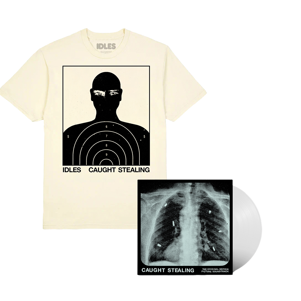 Caught Stealing Standard White LP Vinyl + T-Shirt Bundle