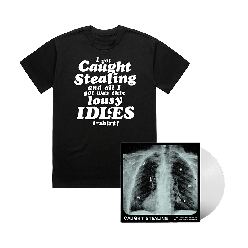 Caught Stealing Standard White LP Vinyl + Lousy T-Shirt Bundle