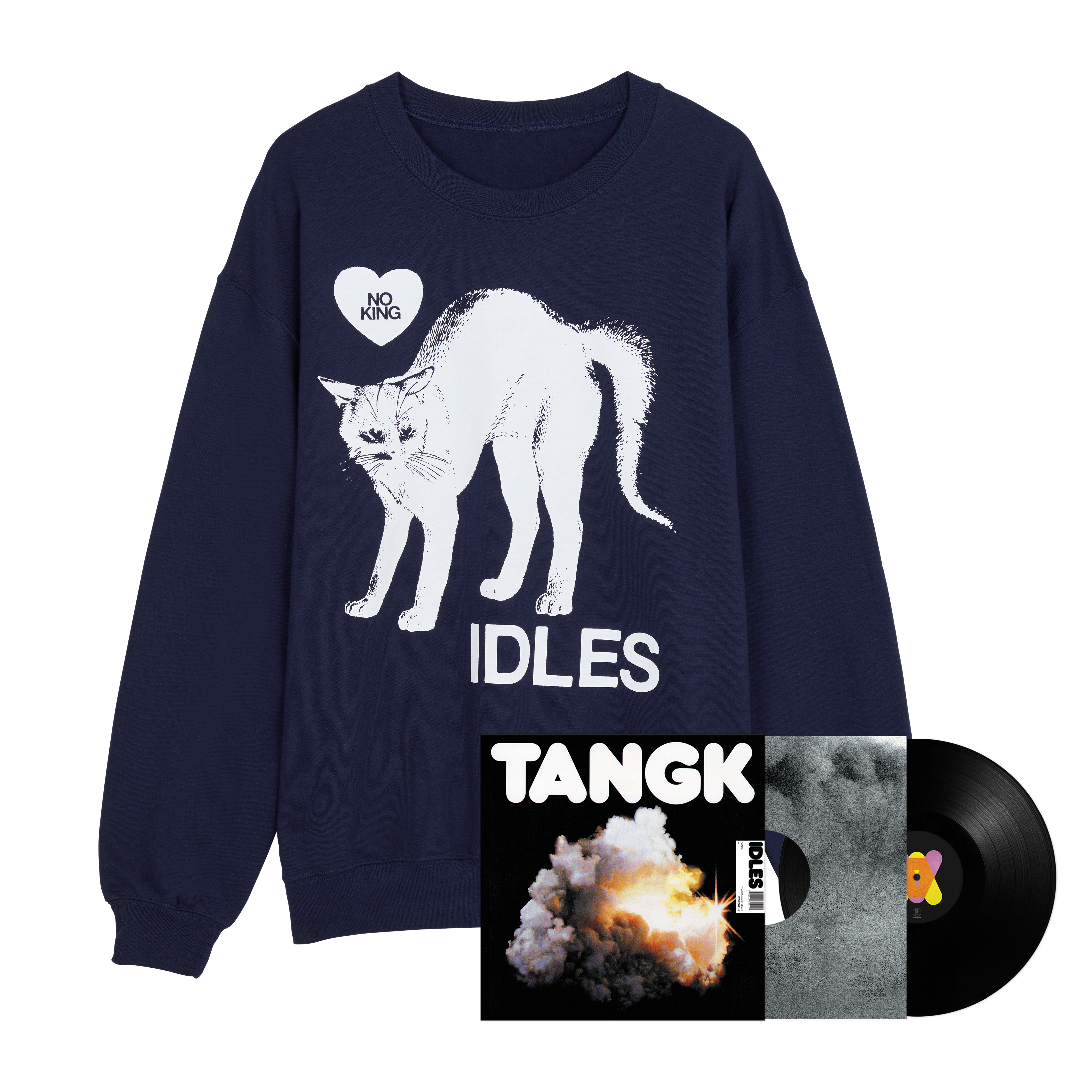 NO KING CAT CREWNECK - IDLES Official Store