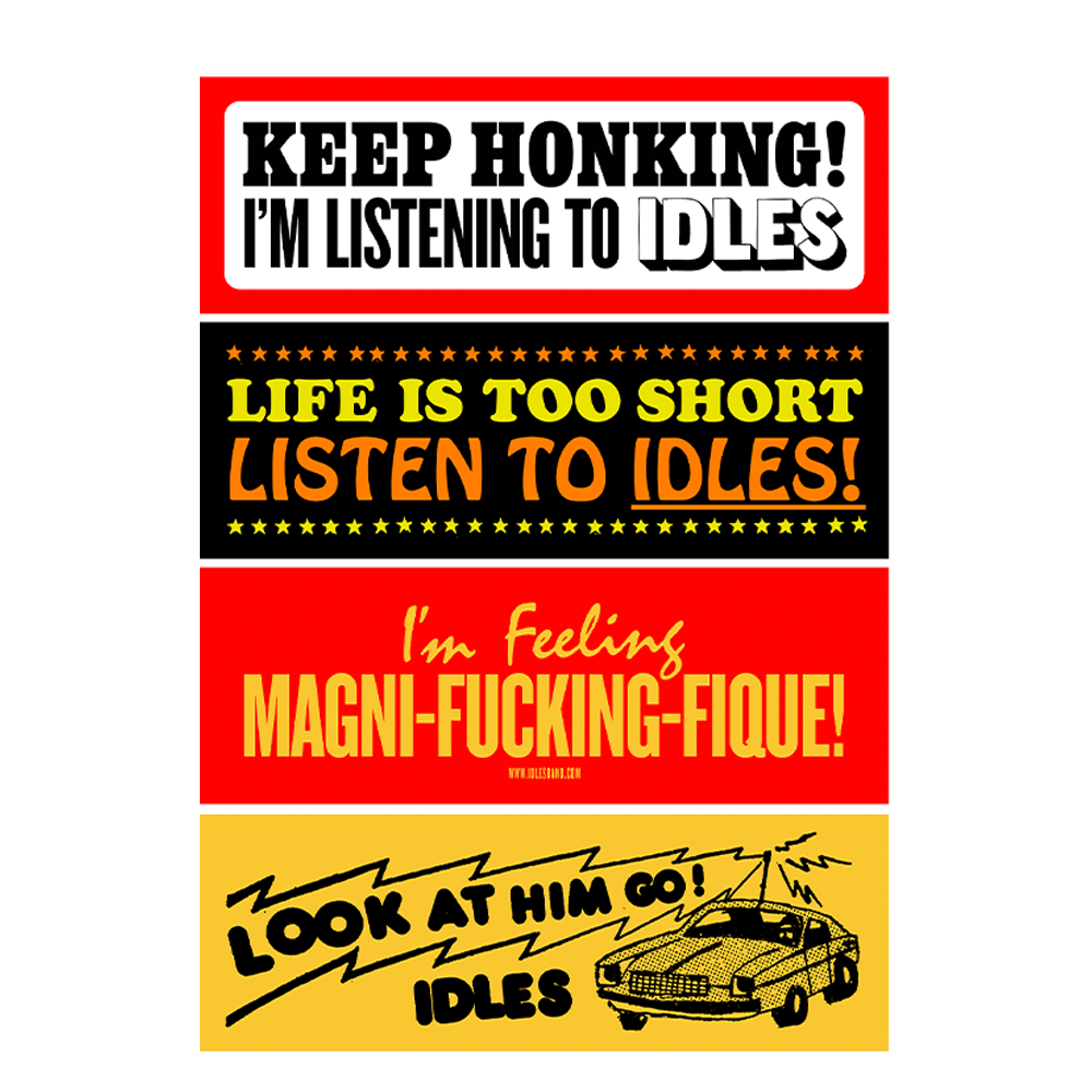 IDLES - Block Party Bumper Stickers