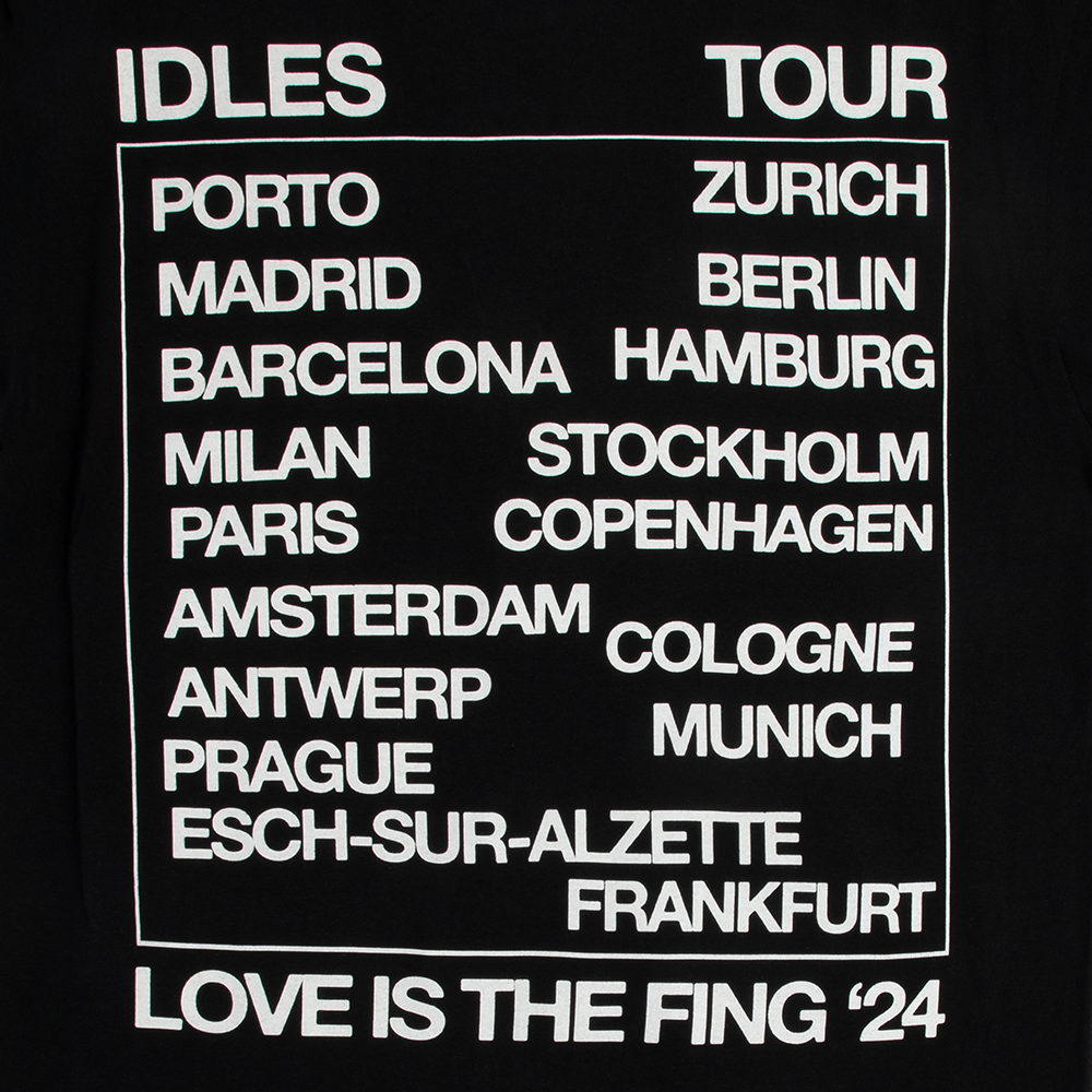 Tour Dateback T-Shirt - IDLES Tour Dateback T-Shirt - IDLES