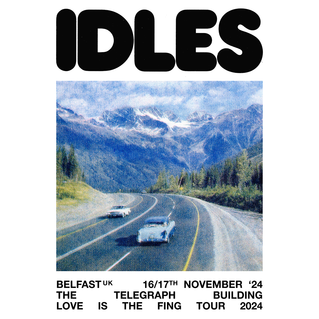 IDLES - 2024 Event Poster – Belfast