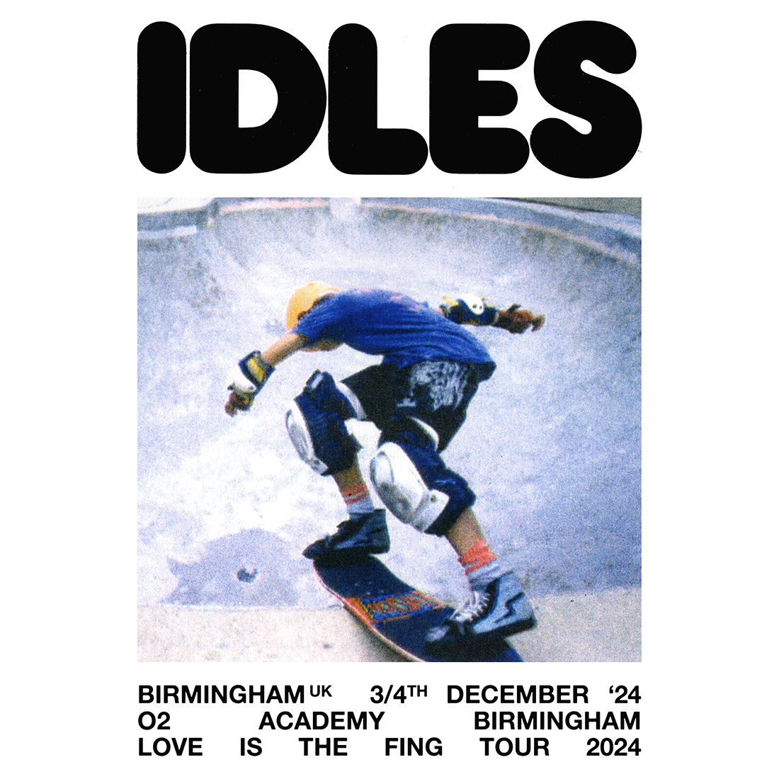 IDLES - 2024 Event Poster – Birmingham