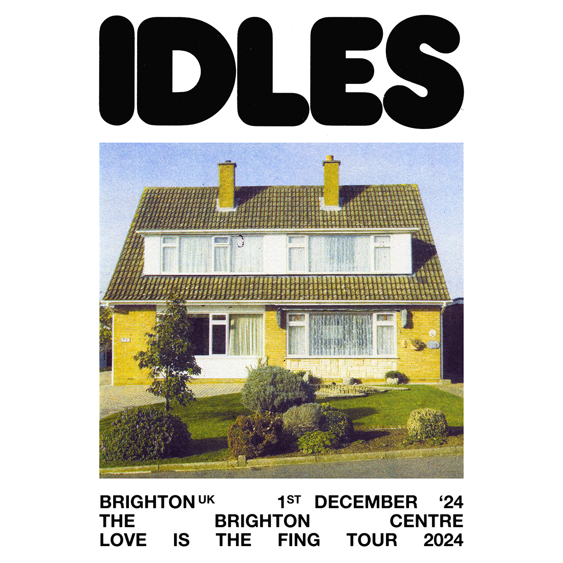 IDLES - 2024 Event Poster – Brighton