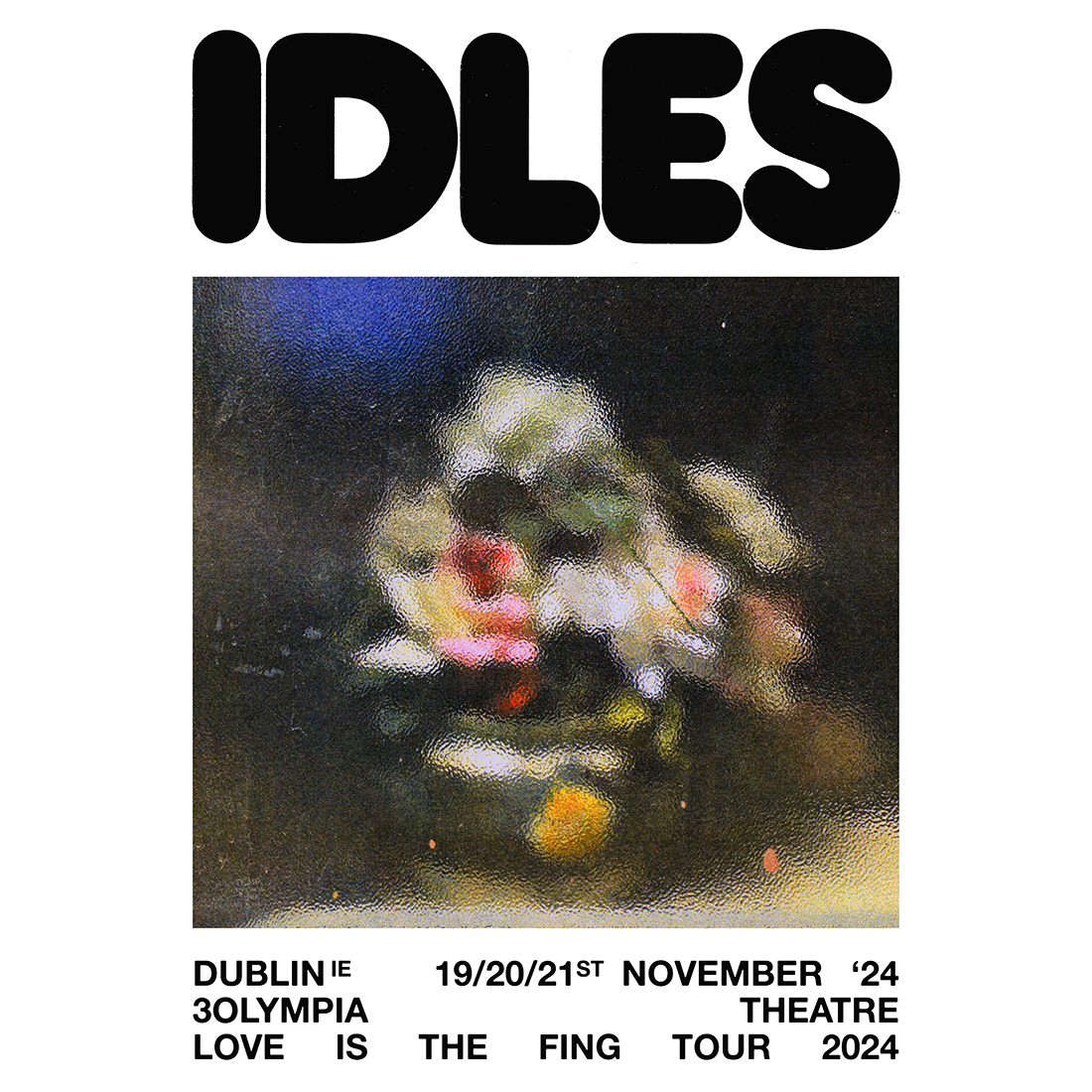 IDLES - 2024 Event Poster – Dublin