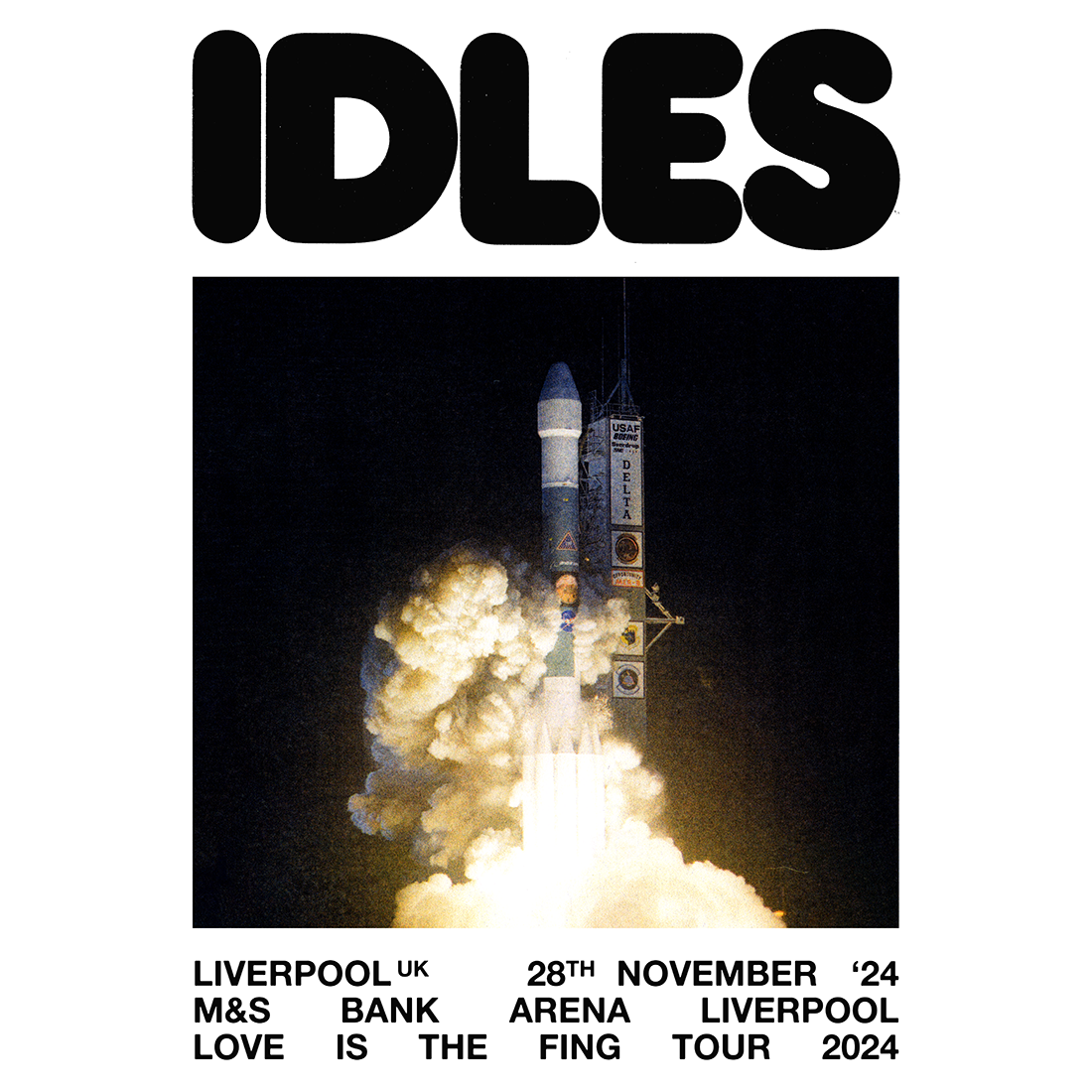 IDLES - 2024 Event Poster – Liverpool