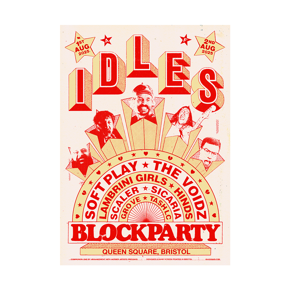 IDLES - Limited Edition Block Party Screen Print